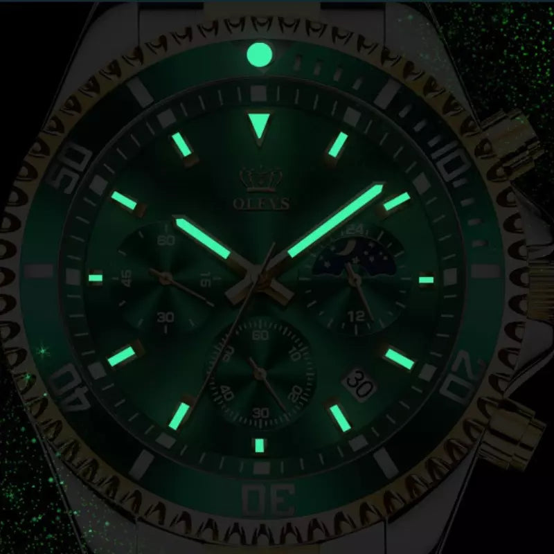 Relógio Masculino Verde Esmeralda VN 2870