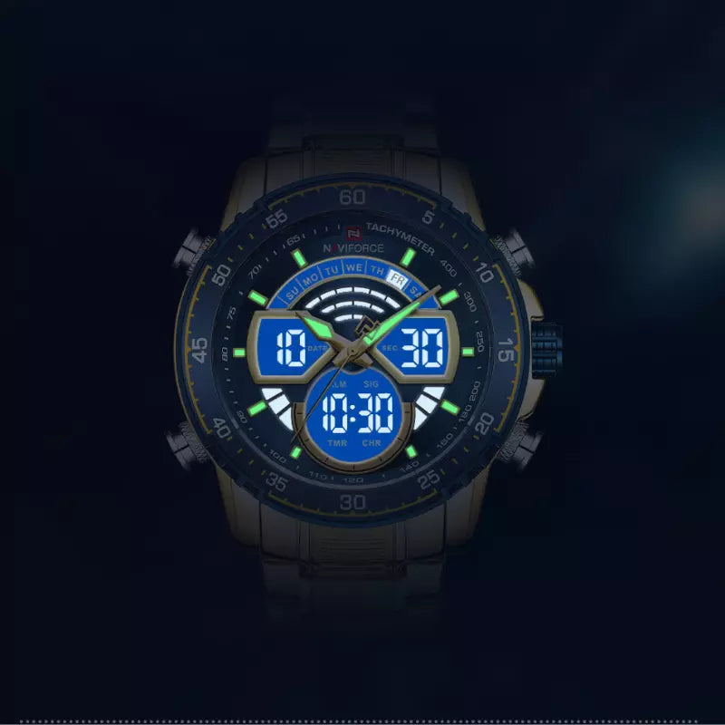 Relógio Masculino Esportivo Pulseira de Aço VN 9189
