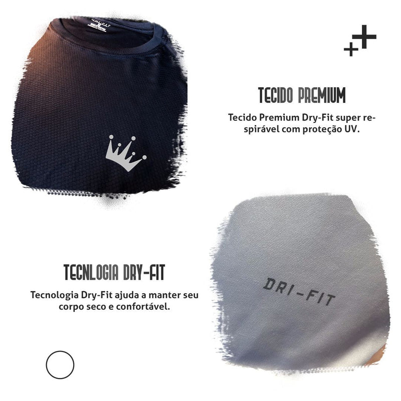 🔥 KIT 5 Camisetas DryFit Compre 3 leve 5 - Lançamento 2024 🔥