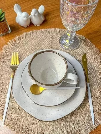 Conjunto Completo de Jantar® - 30 Peças de Jantar em Porcelana [QUEIMAO DE ESTOQUE] [FRETE GRÁTIS]